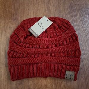 C.C Vibrant Red Knit Hat